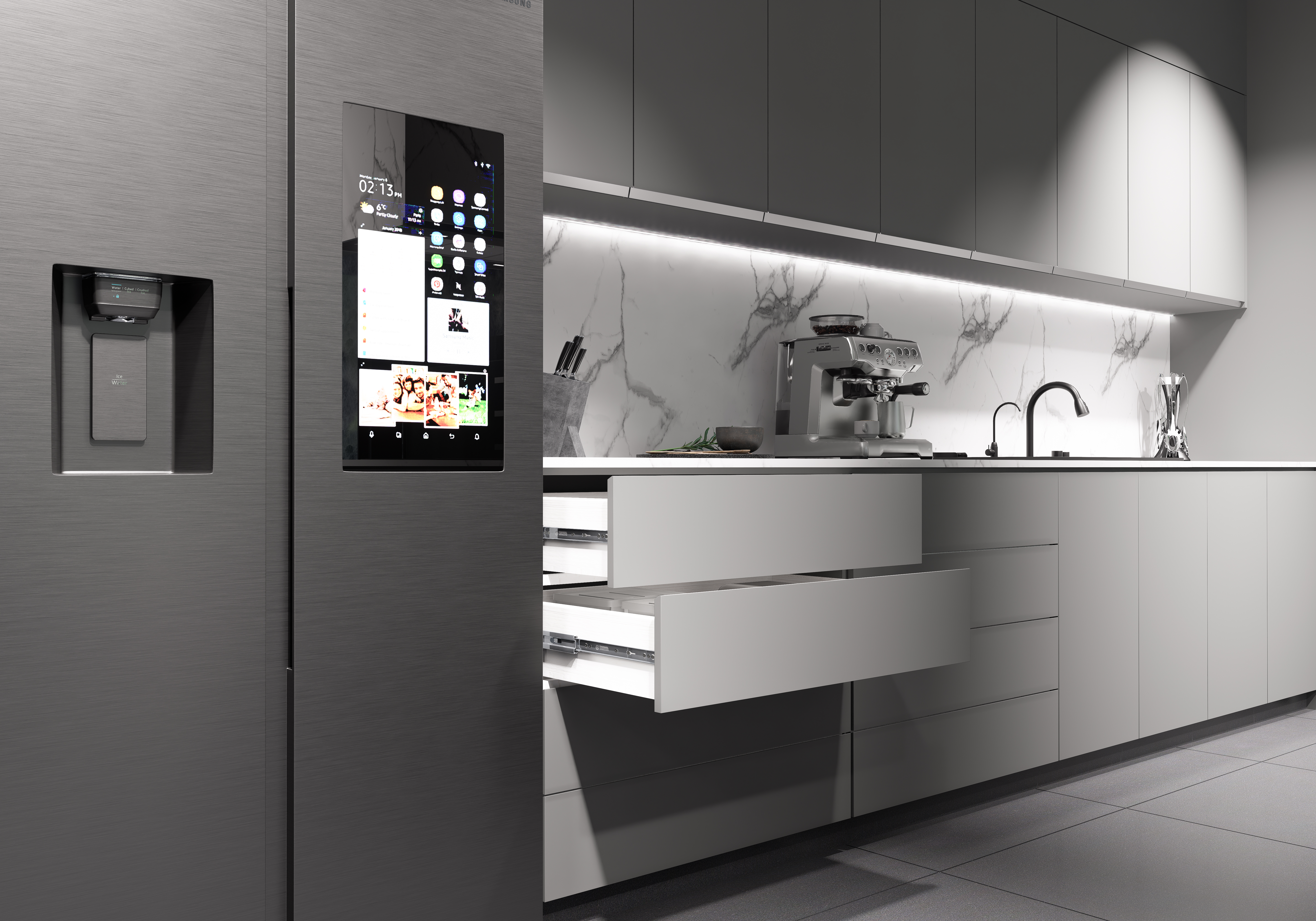 Corredera Telescópica Push Open